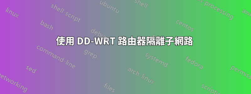 使用 DD-WRT 路由器隔離子網路