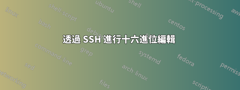 透過 SSH 進行十六進位編輯