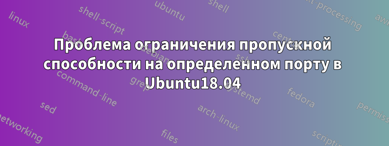 Проблема ограничения пропускной способности на определенном порту в Ubuntu18.04