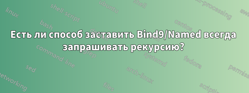 Есть ли способ заставить Bind9/Named всегда запрашивать рекурсию?