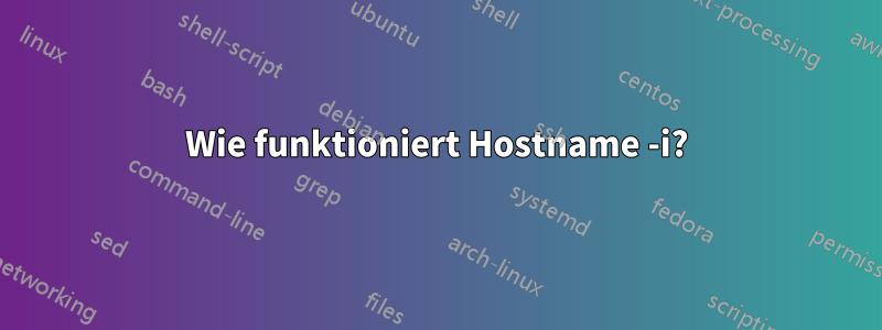 Wie funktioniert Hostname -i?