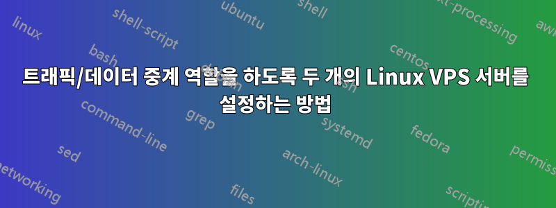 트래픽/데이터 중계 역할을 하도록 두 개의 Linux VPS 서버를 설정하는 방법