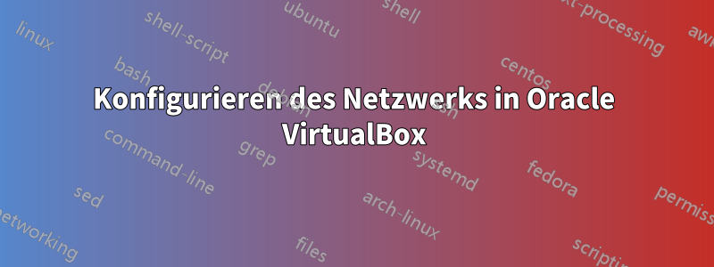 Konfigurieren des Netzwerks in Oracle VirtualBox