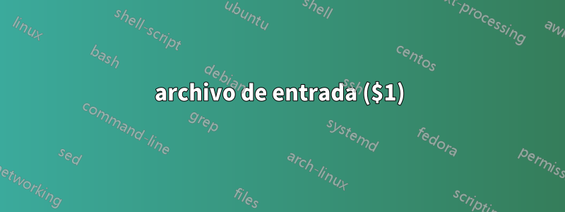 archivo de entrada ($1)