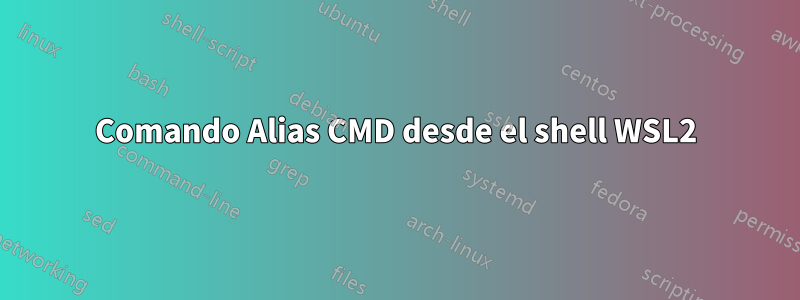 Comando Alias ​​​​CMD desde el shell WSL2