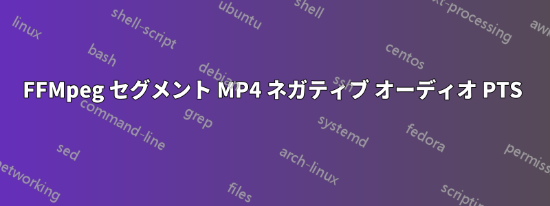 FFMpeg セグメント MP4 ネガティブ オーディオ PTS