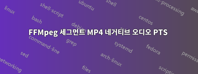 FFMpeg 세그먼트 MP4 네거티브 오디오 PTS