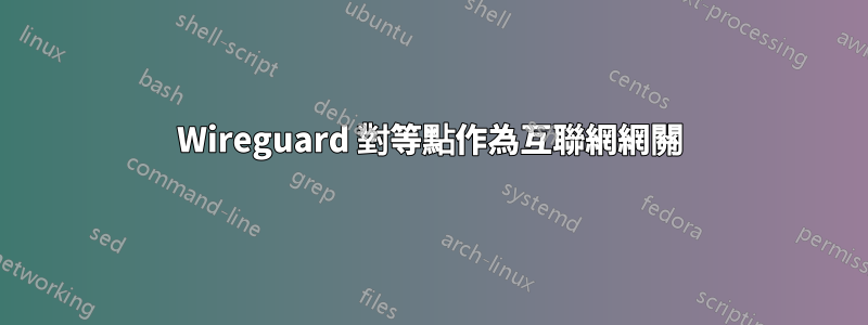 Wireguard 對等點作為互聯網網關