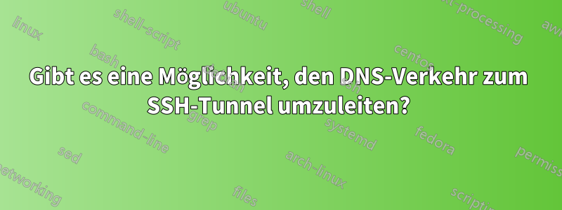 Gibt es eine Möglichkeit, den DNS-Verkehr zum SSH-Tunnel umzuleiten?