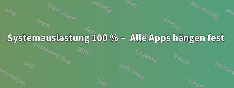 Systemauslastung 100 % – Alle Apps hängen fest