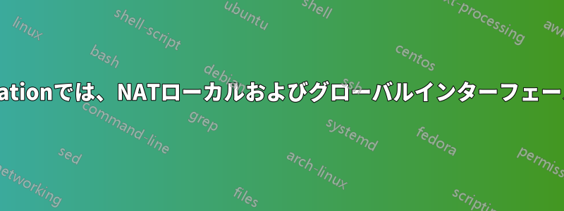 vmworkstationでは、NATローカルおよびグローバルインターフェースMAC検証