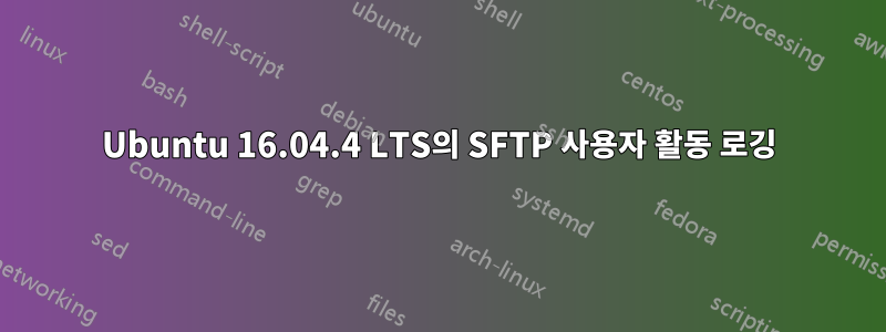 Ubuntu 16.04.4 LTS의 SFTP 사용자 활동 로깅