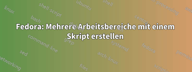 Fedora: Mehrere Arbeitsbereiche mit einem Skript erstellen