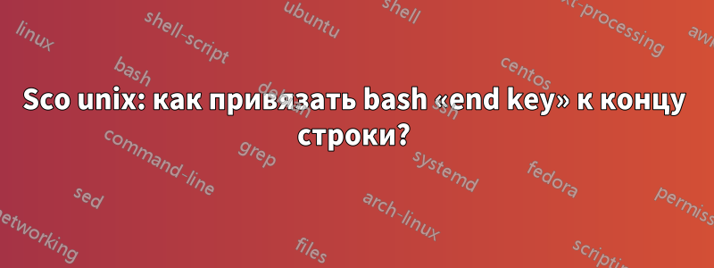 Sco unix: как привязать bash «end key» к концу строки?