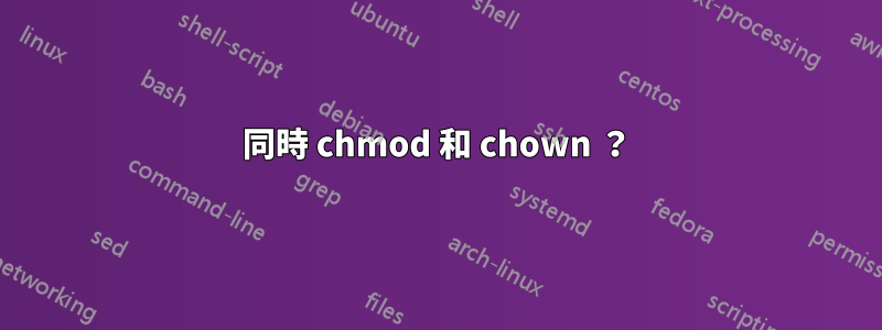 同時 chmod 和 chown ？