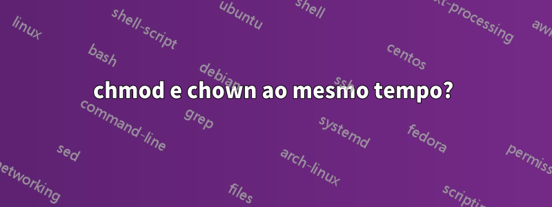 chmod e chown ao mesmo tempo?