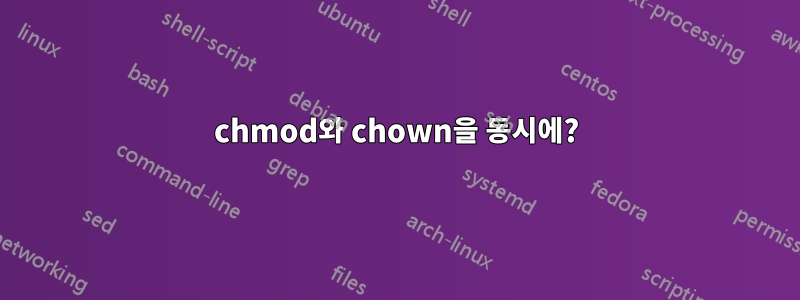 chmod와 chown을 동시에?