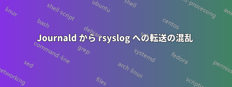 Journald から rsyslog への転送の混乱