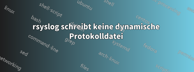 rsyslog schreibt keine dynamische Protokolldatei