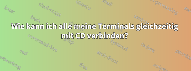 Wie kann ich alle meine Terminals gleichzeitig mit CD verbinden?
