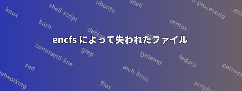 encfs によって失われたファイル