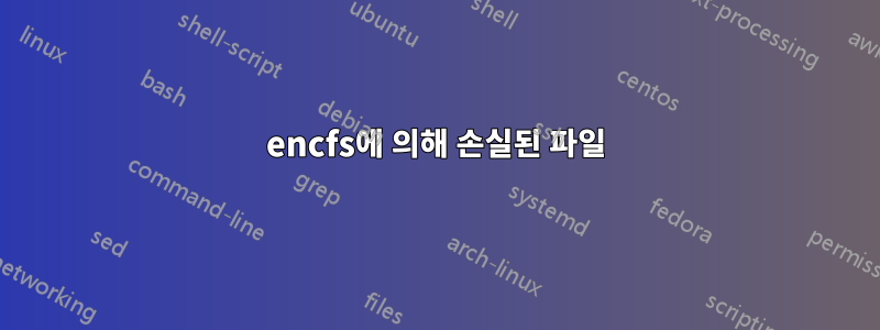 encfs에 의해 손실된 파일