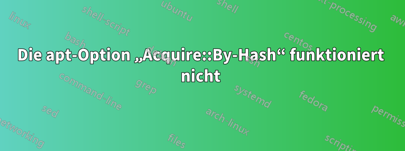 Die apt-Option „Acquire::By-Hash“ funktioniert nicht