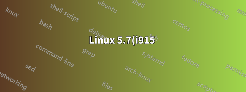 Linux 5.7(i915)을 사용하는 braswell 및 Cherrytrail에서 로그인 후 커서만 있는 검은색 화면