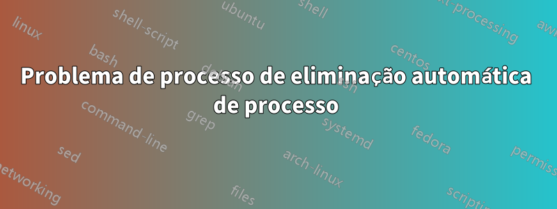 Problema de processo de eliminação automática de processo