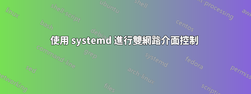 使用 systemd 進行雙網路介面控制