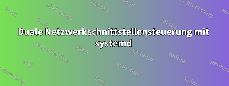 Duale Netzwerkschnittstellensteuerung mit systemd