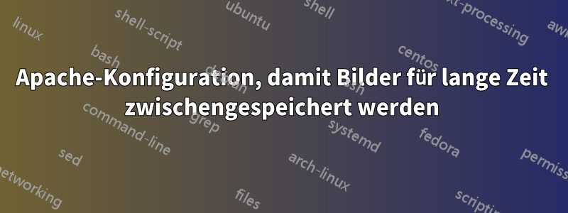 Apache-Konfiguration, damit Bilder für lange Zeit zwischengespeichert werden