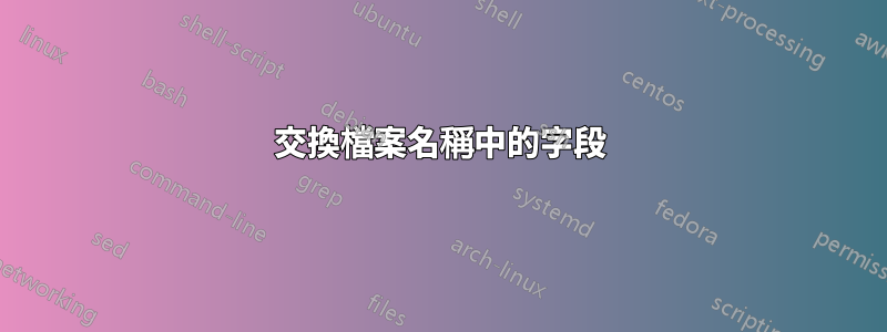 交換檔案名稱中的字段