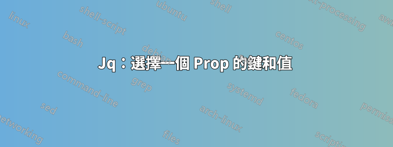 Jq：選擇一個 Prop 的鍵和值