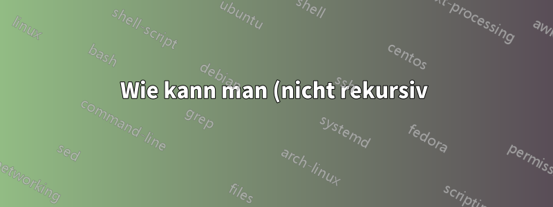 Wie kann man (nicht rekursiv) die Größe aller (sowohl versteckten als auch nicht versteckten) Ordner in einem Verzeichnis messen?