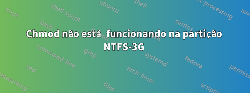 Chmod não está funcionando na partição NTFS-3G