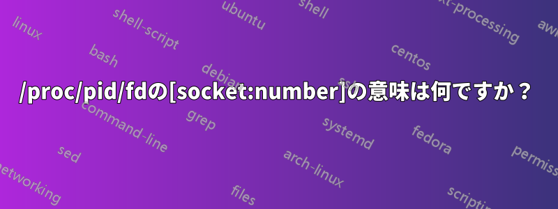 /proc/pid/fdの[socket:number]の意味は何ですか？