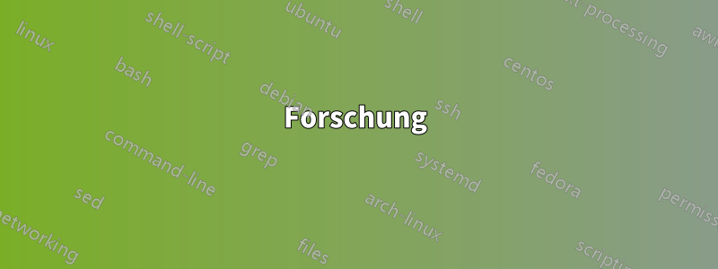 Forschung