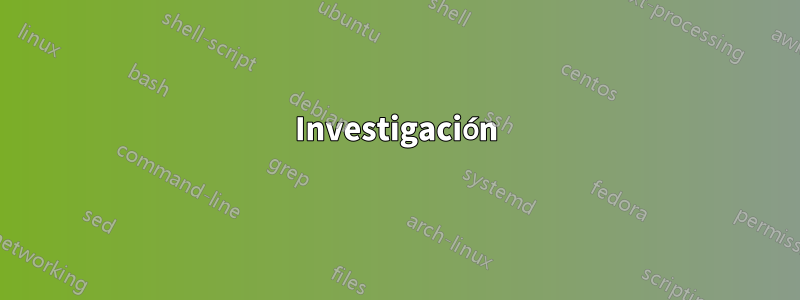 Investigación