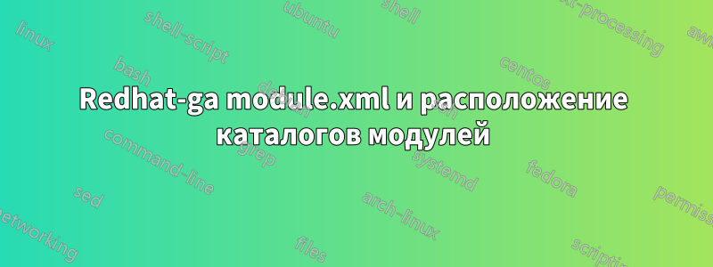 Redhat-ga module.xml и расположение каталогов модулей