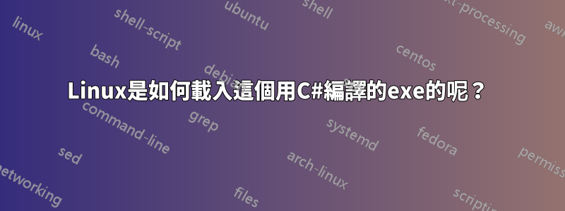 Linux是如何載入這個用C#編譯的exe的呢？ 