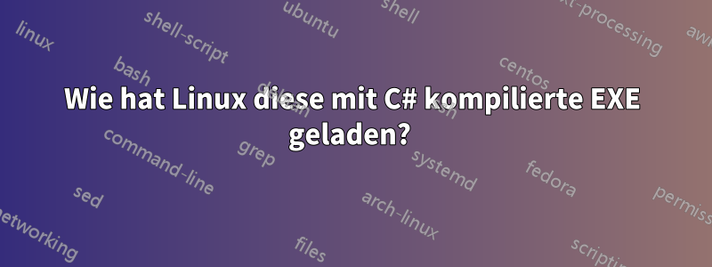 Wie hat Linux diese mit C# kompilierte EXE geladen? 