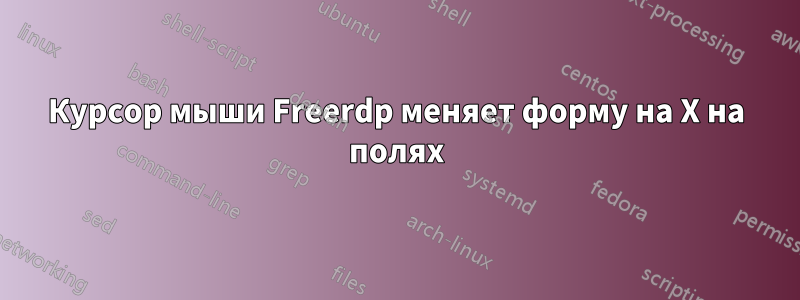 Курсор мыши Freerdp меняет форму на X на полях