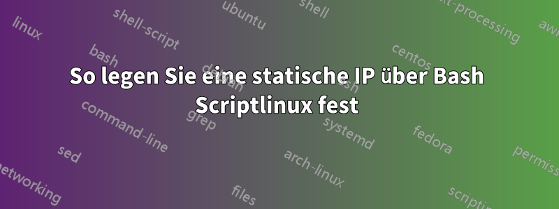 So legen Sie eine statische IP über Bash Scriptlinux fest