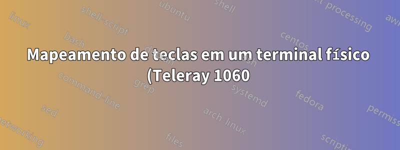 Mapeamento de teclas em um terminal físico (Teleray 1060) ao usar getty