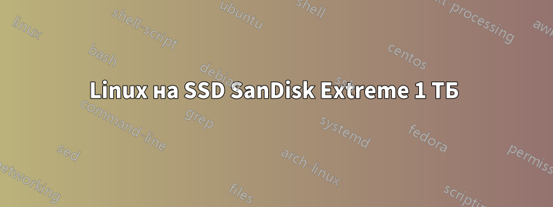 Linux на SSD SanDisk Extreme 1 ТБ