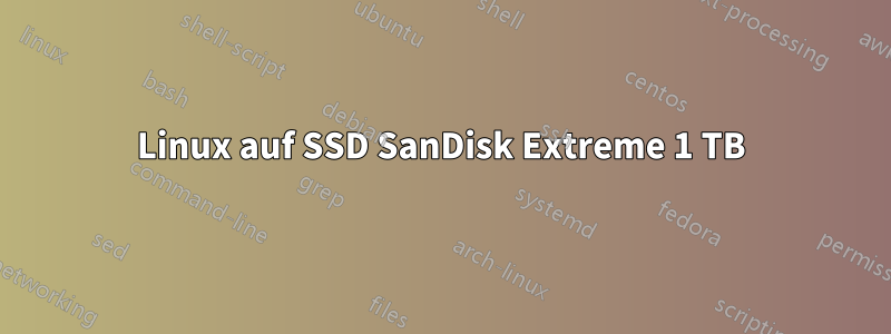 Linux auf SSD SanDisk Extreme 1 TB
