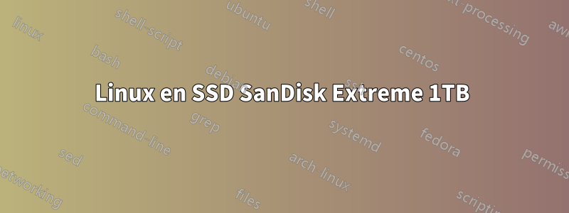 Linux en SSD SanDisk Extreme 1TB