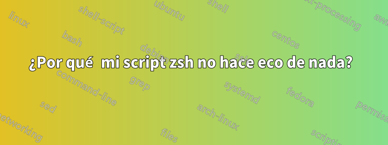 ¿Por qué mi script zsh no hace eco de nada?