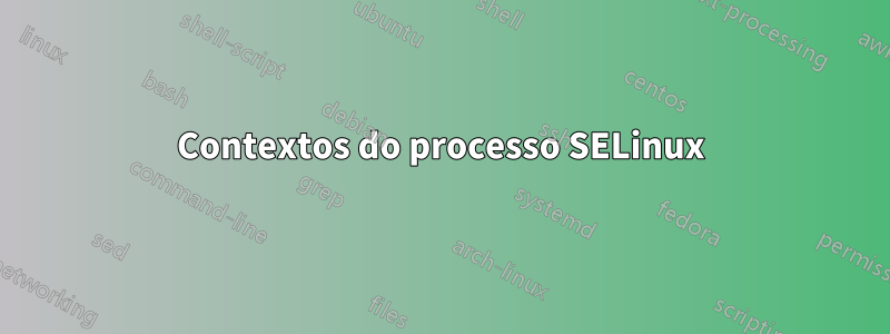 Contextos do processo SELinux